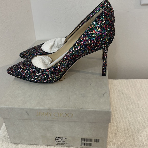 Jimmy Choo Purple Heels for Women | eBay NIB Jimmy Choo Women Romy 85 pointed-toe pumps BOHO -MIX, Size 39